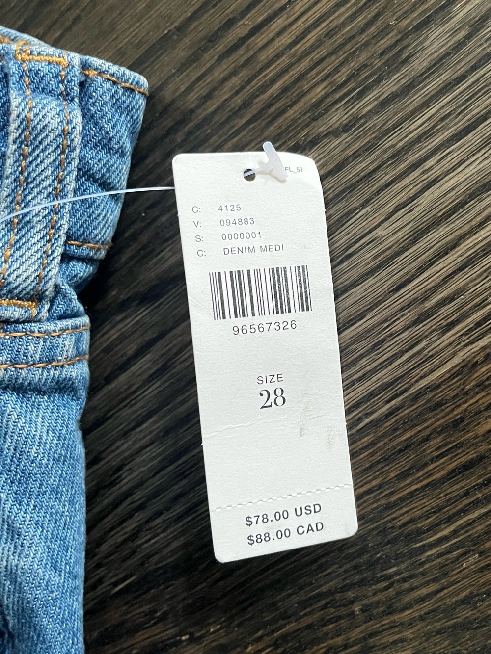 NWT Anthropologie Pilcro Light Blue Cutoff High Rise Denim Shorts Size 28 - Picture 6 of 12
